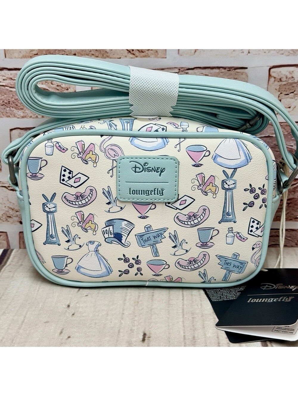 Loungefly Disney Alice In Wonderland Icons Mini Crossbody ~ NWT